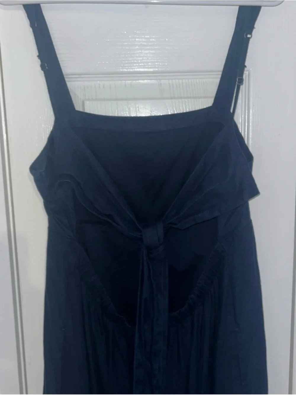 Abercrombie & Fitch Navy Square-Neck Maxi Dress